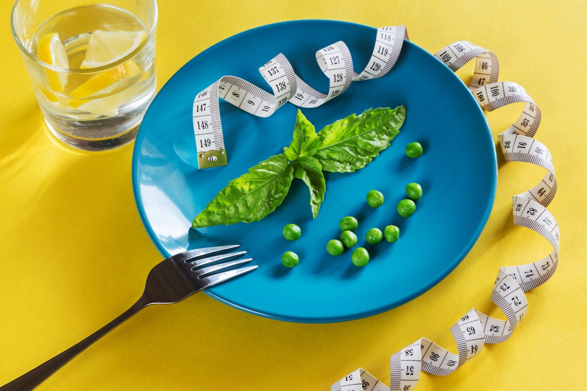 Balanced nutrition plate with fresh vegetables and lean protein
